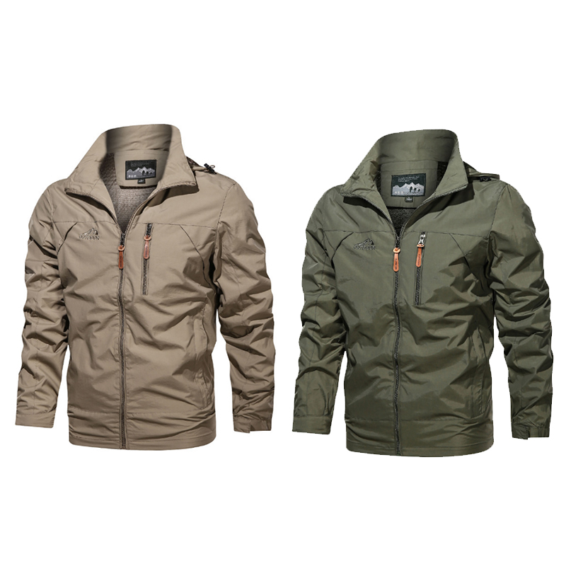 SABADO Men's Soft Shell Winter Zip Jacket Tactical Military Waterproof Coat