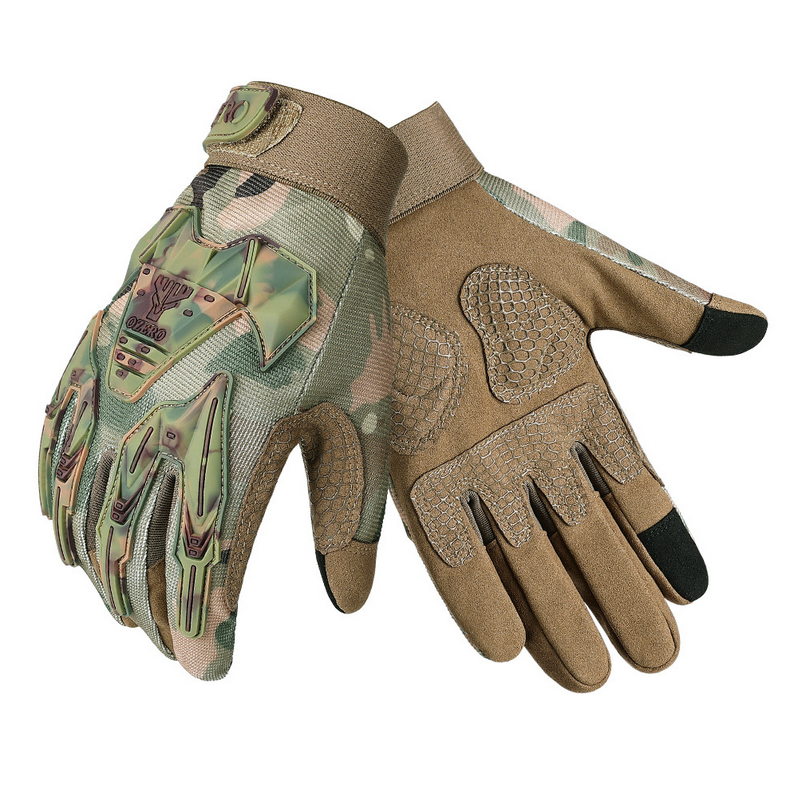 SABAD Men Camo Military Army Motorcycle Hunting Riding Ski Full Finger Mittens Tactical Glove