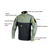 SABADO Mens Hiking Tactical Shirt Combat Long Sleeve Army Military Outdoor Shirt 