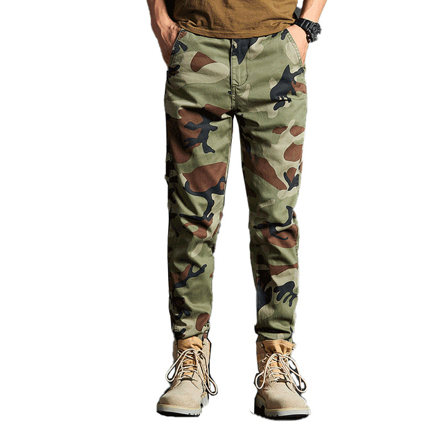 SABADO Camo Joggers Men Military Army Trousers Cargo Pants