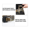 SABADO Lightweight Durable Nylon Tactical Combat Belt Quick-Release Molle Design