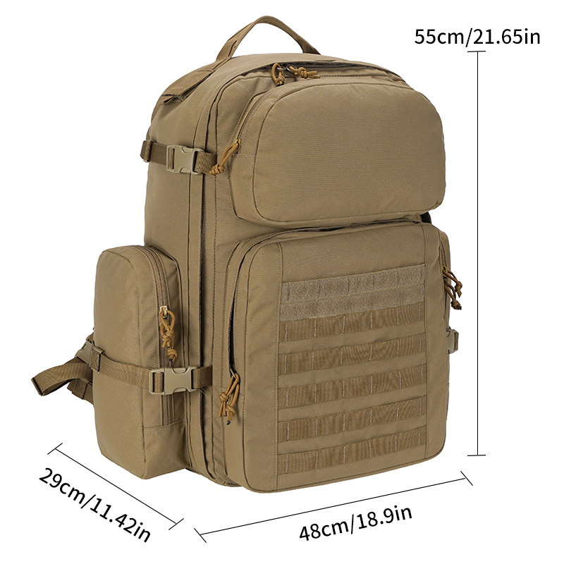 SABADO 55L Large Capacity 500D Nylon Outdoor Tactical Hunting Backpack