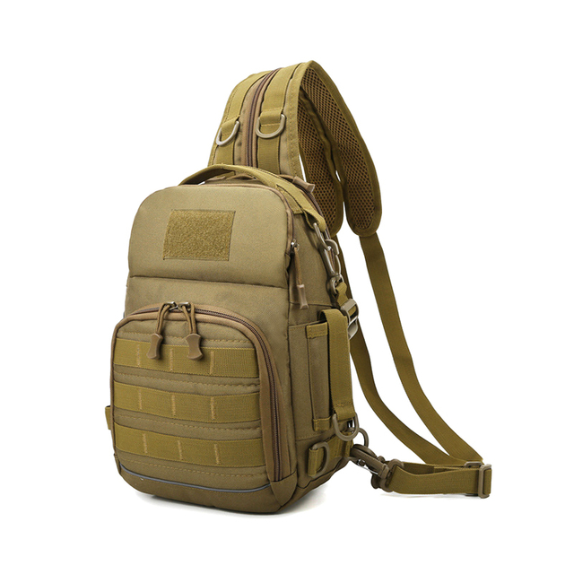 SABADO High Quality Oxford Waterproof Military Molle Tactical Shoulder Chest Bag For Mens Outdoor Camo