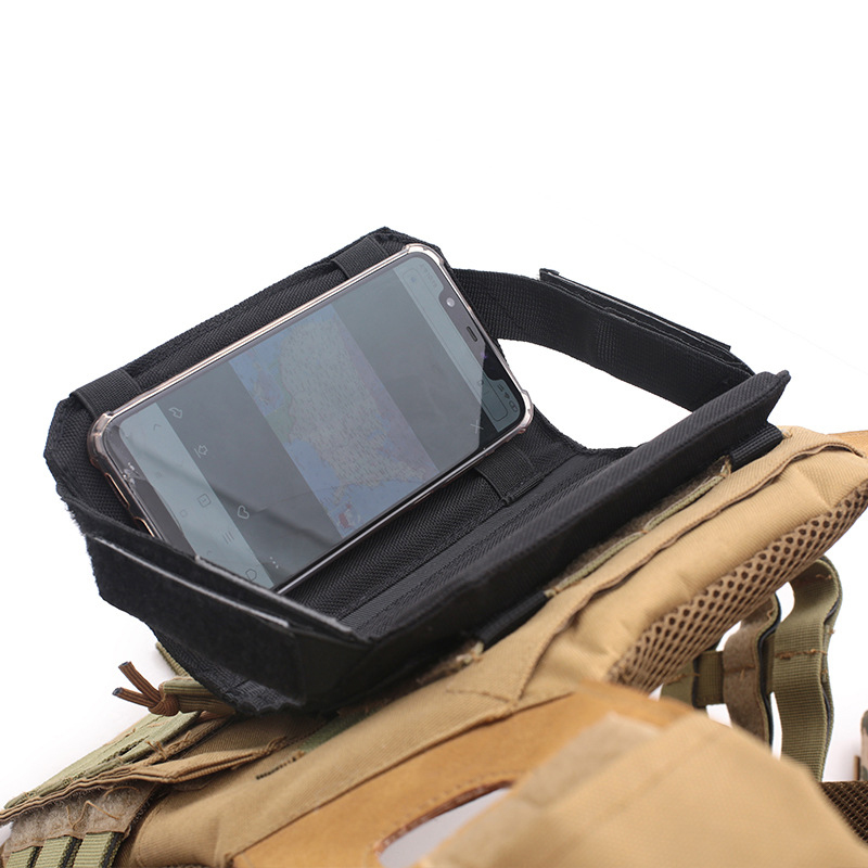 SABADO Tactical Vest Front Lightweight Foldable Phone Pouch For Outdoor Sports