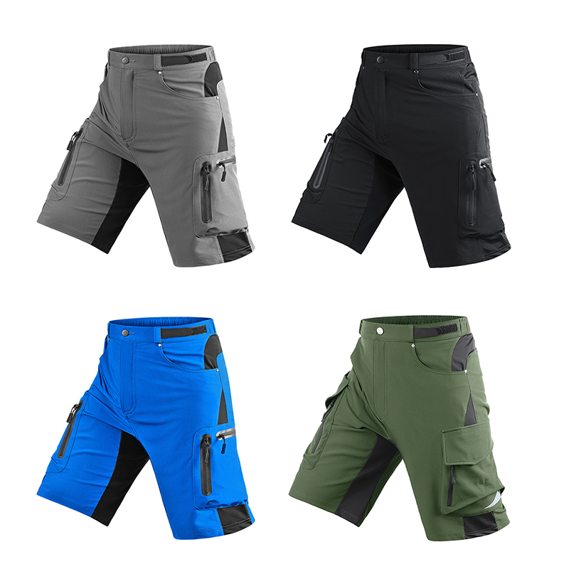 SABADO Lightweight Mens Tactical Pants Cycling Quick-Drying Mountain Cargo Bike Shorts For Hiking Running Fishing