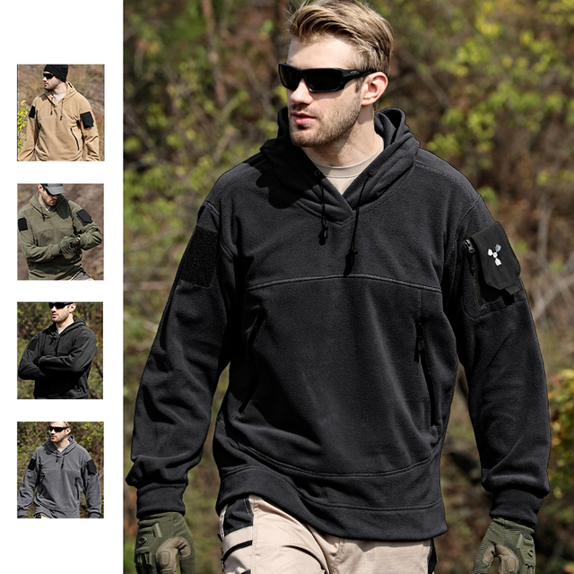 SABADO Outdoor Custom Men Winter Tactical Polar Fleece Military Hiking Jackets