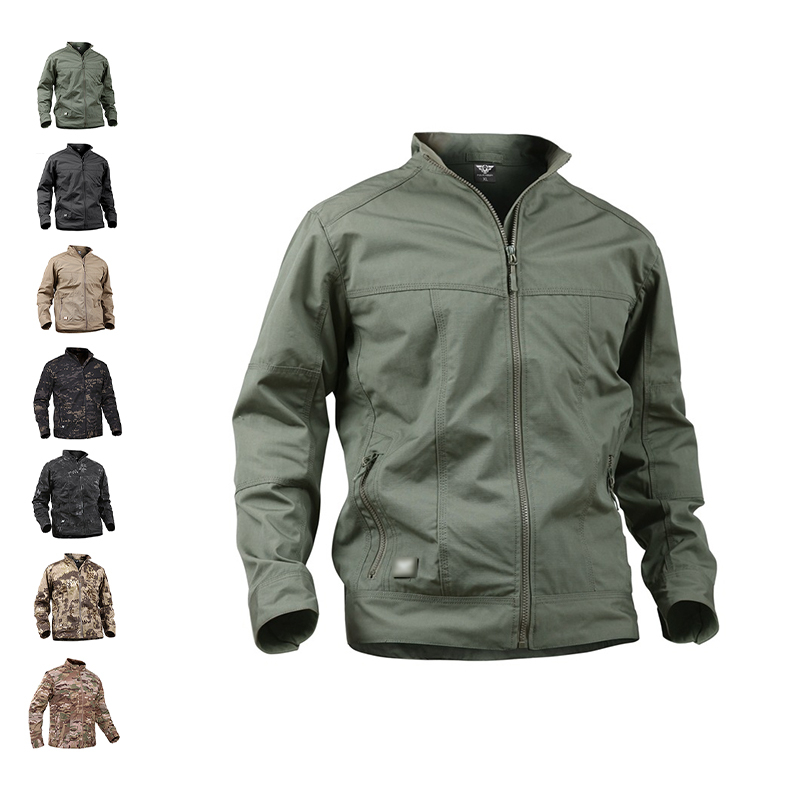 SABADO Custom Lightweight Army Jacket Outdoor Military Windbreaker Coat Tactical Field Bomber Jacket