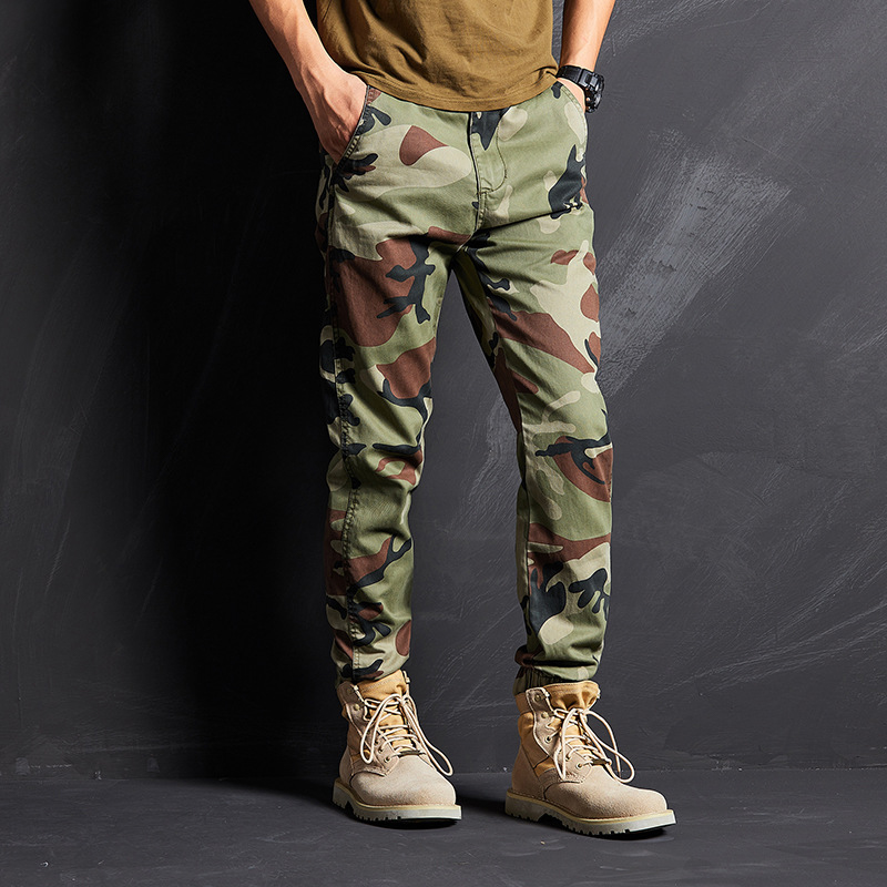 SABADO Camo Joggers Men Military Army Trousers Cargo Pants