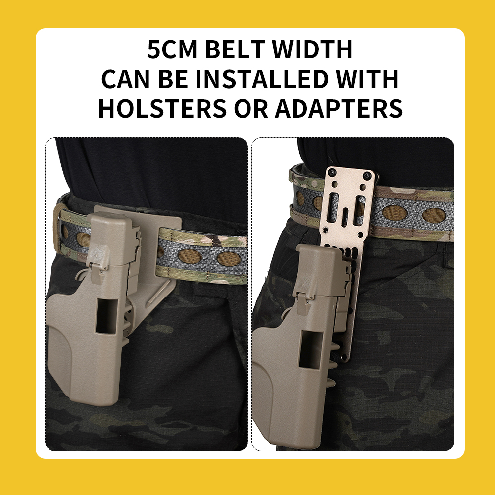SABADO Lightweight Durable Nylon Tactical Combat Belt Quick-Release Molle Design