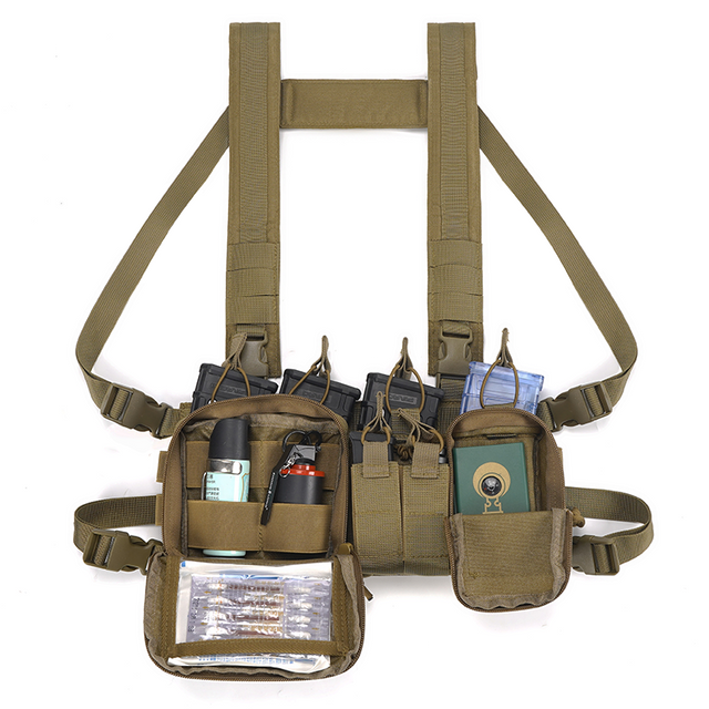 SABADO Outdoor Hunting Tactical Assault Chest Rig Molle Multicam Tactical Vest with Multiple Pockets