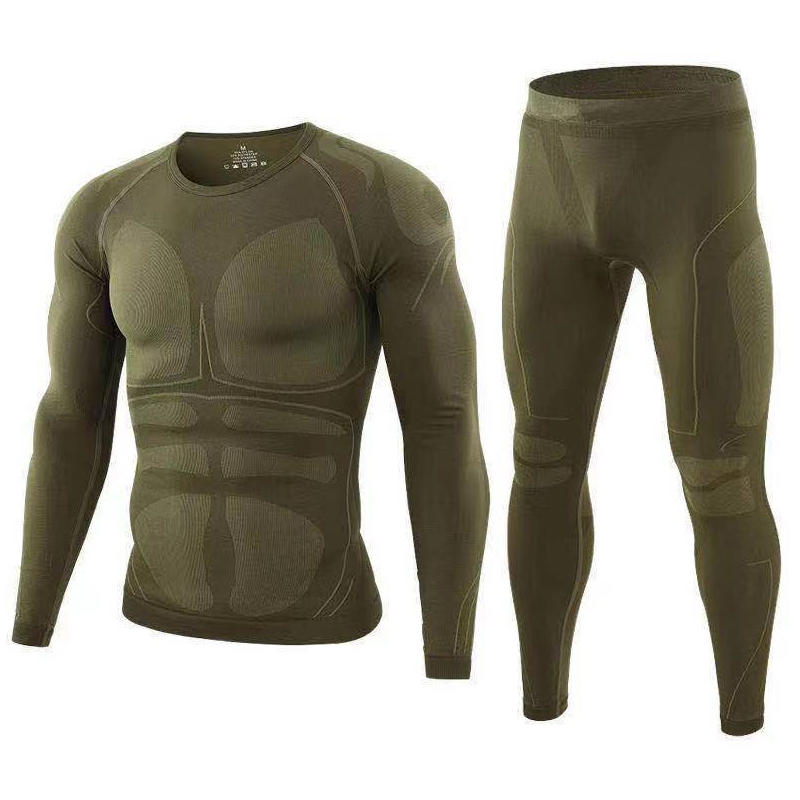 SABADO Mens Autumn Winter Quick Dry Long Johns Thermal Underwear Set