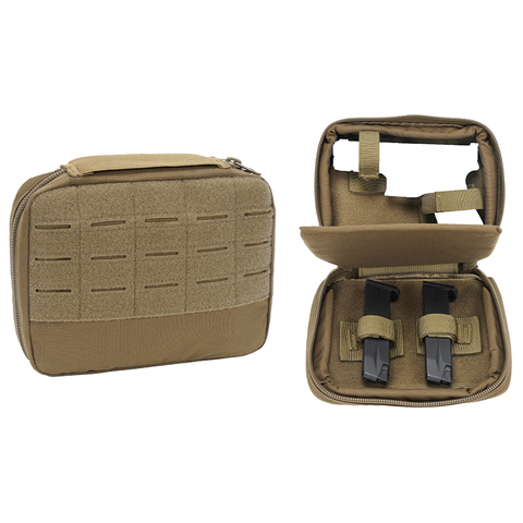 SABADO 1000D Nylon Tactical Pistol Bag Laser-Cut MOLLE Dual-Layer Military-Grade
