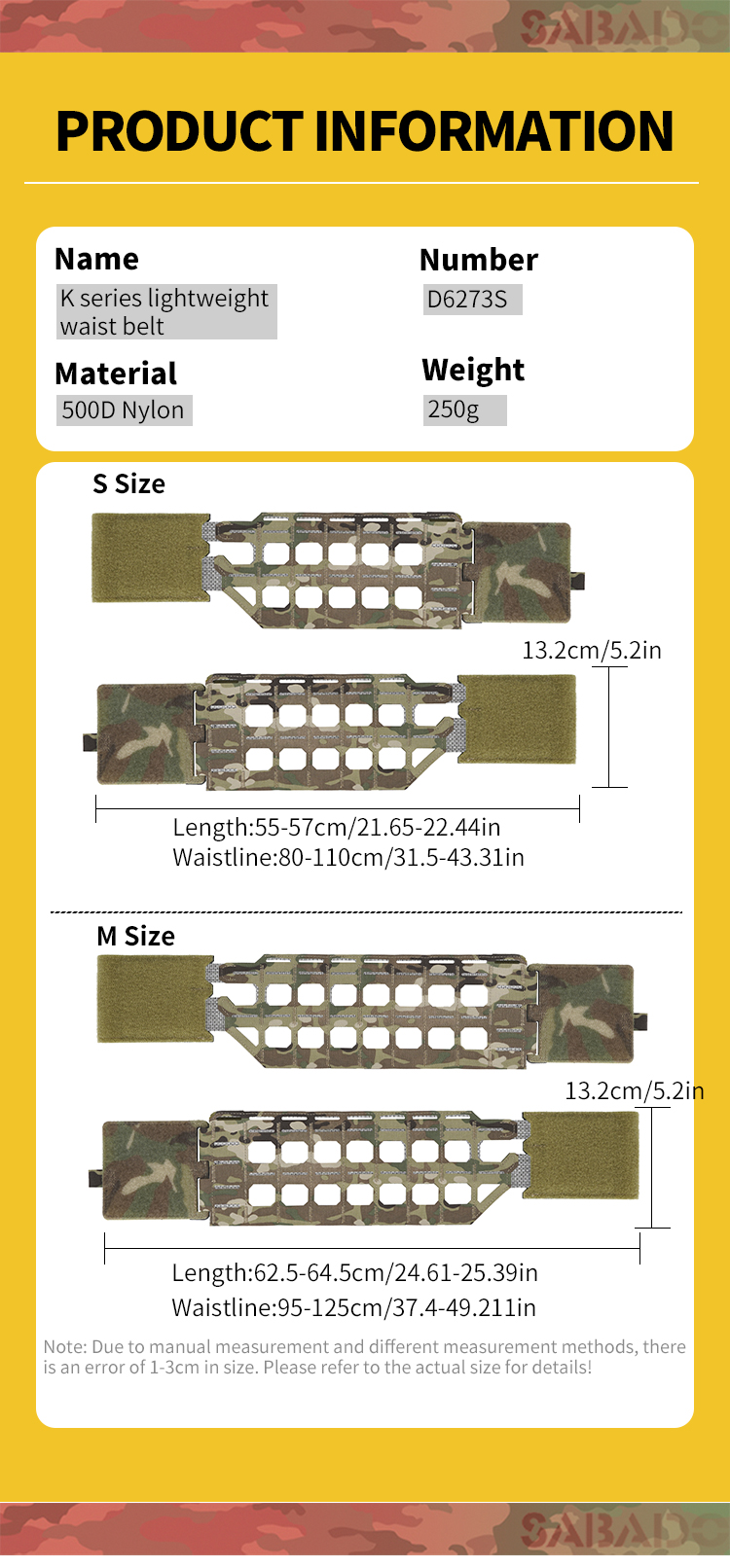 Plate Carrier Cummerbund