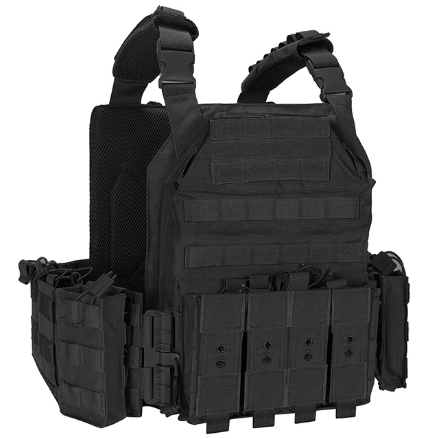 SABADO Quick Release Lightweight Military Adjustable Tactical Outdoor Vest for Adult Airsoft Training