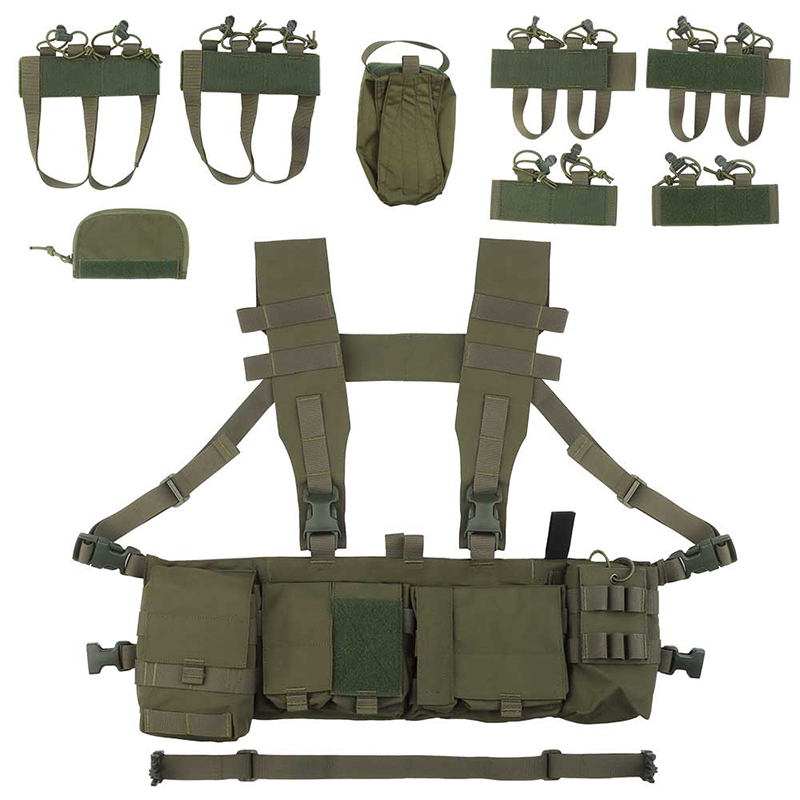 SABADO Tactical Chest Rig Gen IV H-Harness 5.56 7.62 MAG GP Pouch Quickly Airsoft Gear Platform MOLLE Hunting Vest