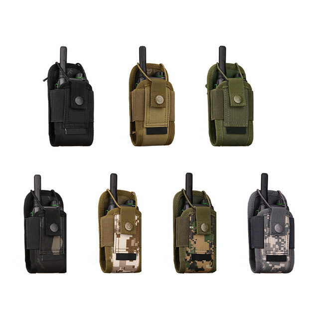 SABADO Universal Molle System Outdoor Tactical Interphone Radio Holster Radio Pouch