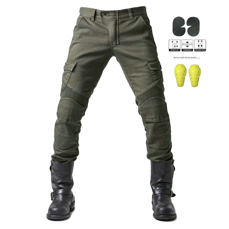 SABADO Multi Pockets Hunting Motorcycle Trousers Tactical Jeans for Men