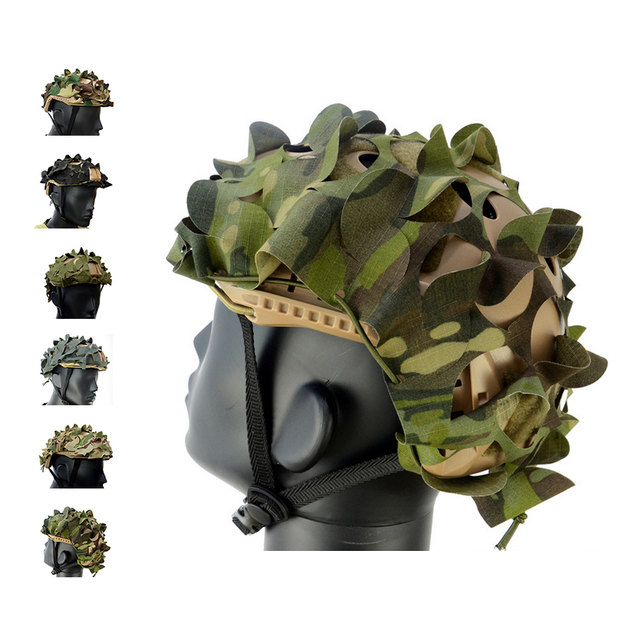 SABADO Factory ODM Camouflage Accessories Customized Camo Laser Cut Net Airsoft Tactical Helmet Cover