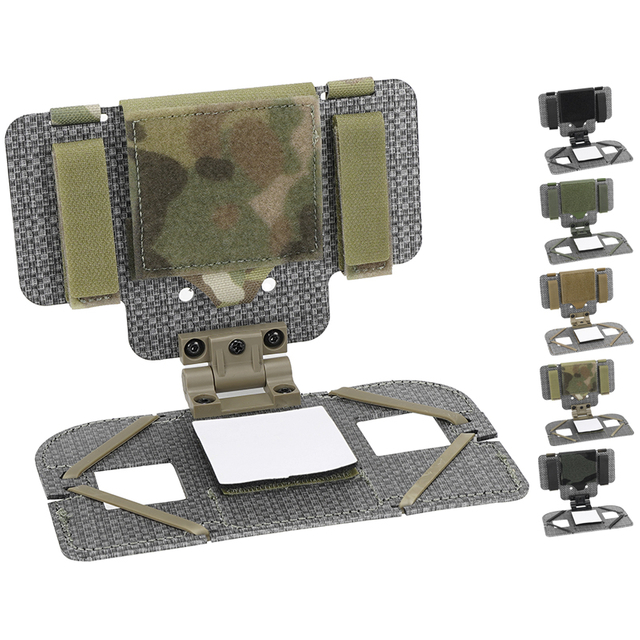 SABADO Outdoor Universal Tactical Chest Rig Pouch Holder Folding Navigation Pad Phone for Tactical Equipment