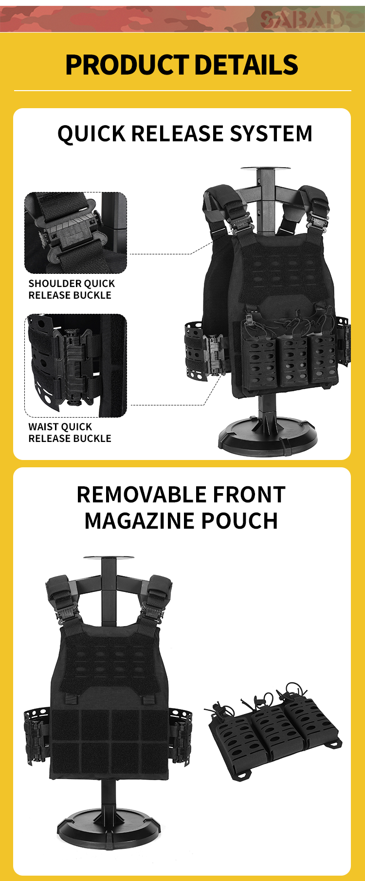 Quick Release Vest