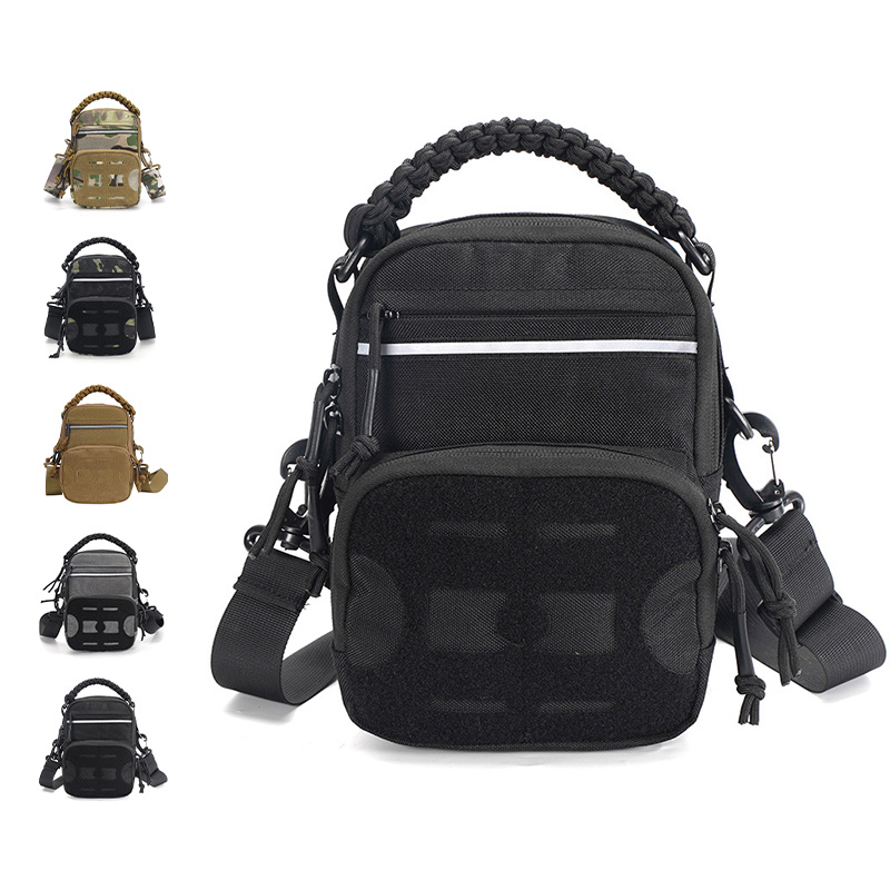 SABADO Outdoor Men Pack Combat Utility Belt Waist Molle Small Pouch Sling Tactical Shoulder Bag