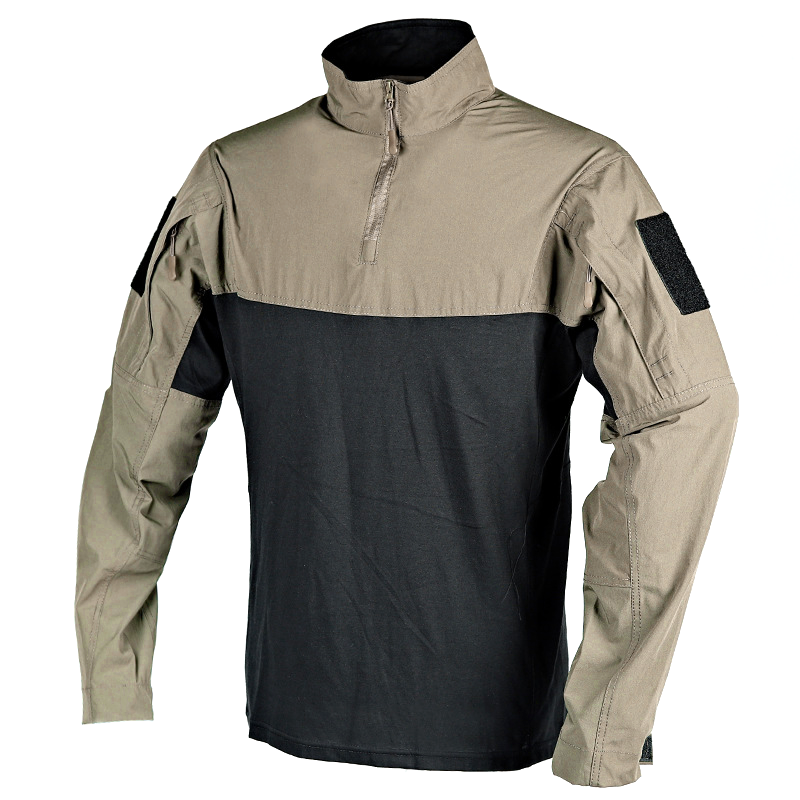 SABADO Mens Hiking Tactical Shirt Combat Long Sleeve Army Military Outdoor Shirt 