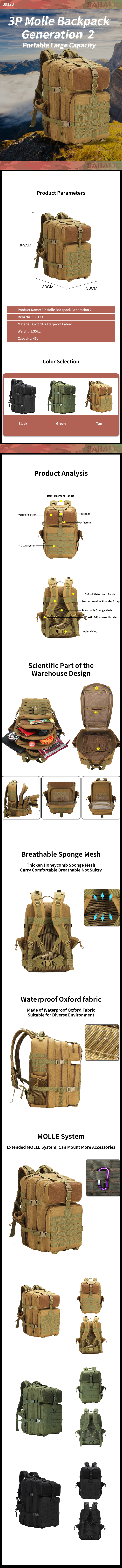 Backpack Tactical For Men