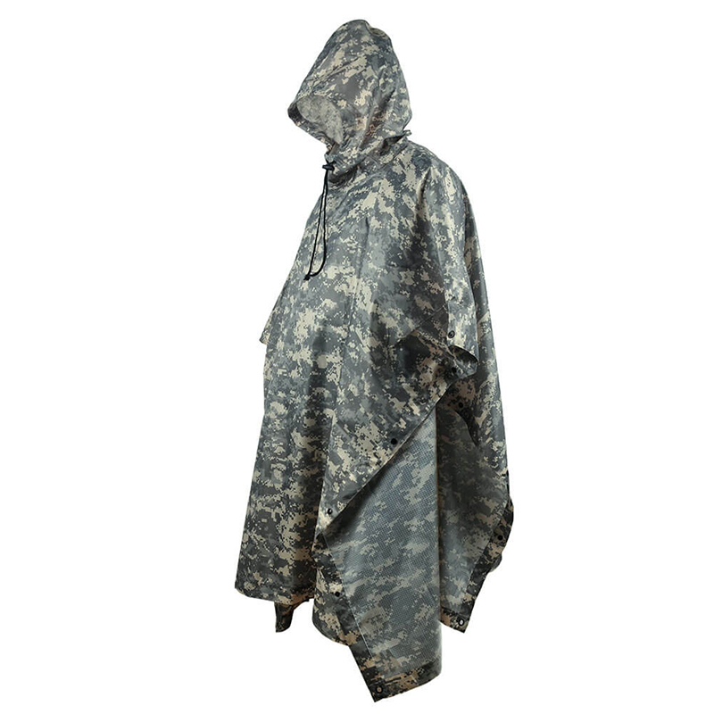 SABADO Military Heavy Duty Outdoor Raincoat Waterproof Women Men Tactical Rain Coat Poncho