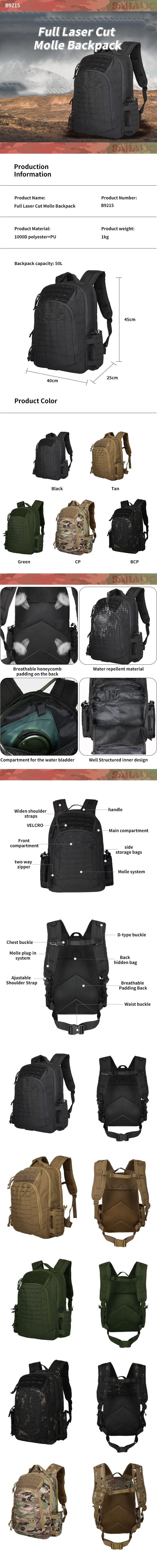 Large Tactical Backpack For Men