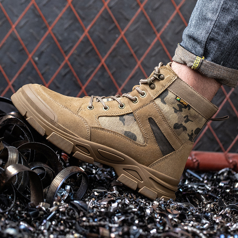 SABADO Steel Toe Cap Camouflage Safety Shoes