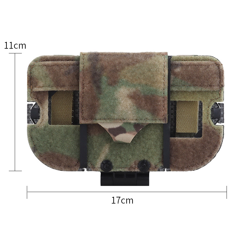 SABADO Outdoor Universal Tactical Chest Rig Pouch Holder Folding Navigation Pad Phone for Tactical Equipment