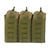 SABADO Outdoor Tactical Triple Mag Pouch for M4 M14 M16 AK AR Elastic Kangaroo Rifle Vest