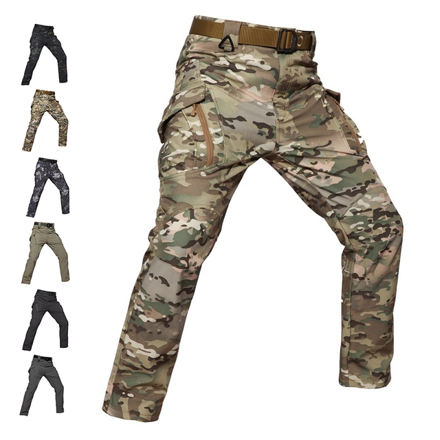 SABADO Tactical Fleece Pants Men's Army Cargo Softshell Pants