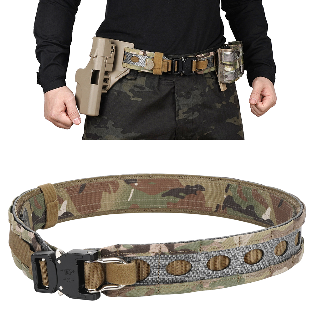 SABADO Lightweight Durable Nylon Tactical Combat Belt Quick-Release Molle Design