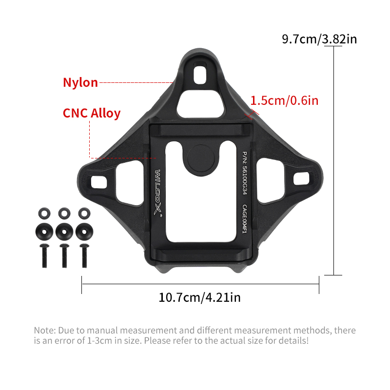 SABADO High-Strength Nylon & Alloy Tactical Helmet Night Vision Mount - Multi-Helmet Compatible for FAST MICH Wendy