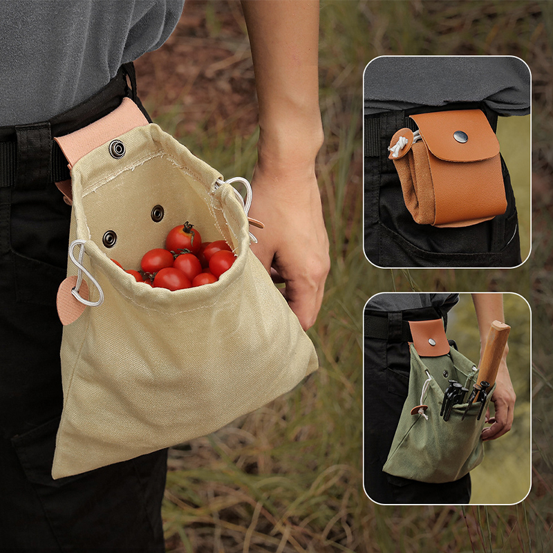 SABADO Foraging Bag Fruit Picking Bag Waist Hanged Tool Bag 