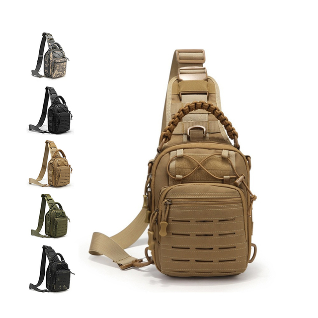 SABADO Custom Outdoor Tactical Shoulder Sling Bag Fanny Military Molle Chest Crossbody Packs 