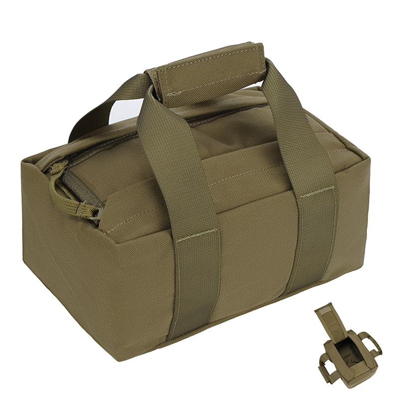 SABADO 1000D Nylon Durable Molle Tactical Range Ammo Hand Bag For Outdoor Shooting Hunting