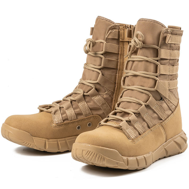 SABADO Outdoor Military Hiking High Top Lace Up Non-slip Shoes