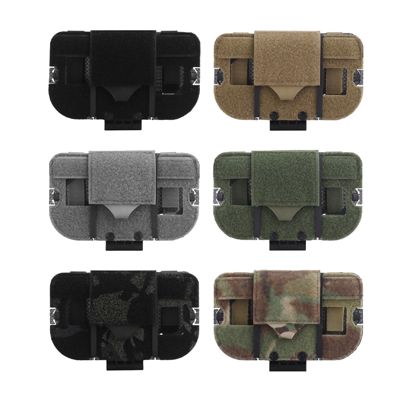 SABADO Outdoor Universal Tactical Chest Rig Pouch Holder Folding Navigation Pad Phone for Tactical Equipment