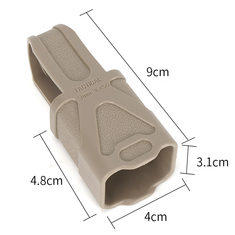 SABADO Tactical Fast Magazine Rubber Holster 9MM Mag Grip Cover Pouch Rubber Slip Cover 