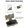 SABADO MOLLE Lightweight Folding Plate Carrier Navigation Mobile Phone Pouch For Adjustable Tactical Vest Cell Phone Holder