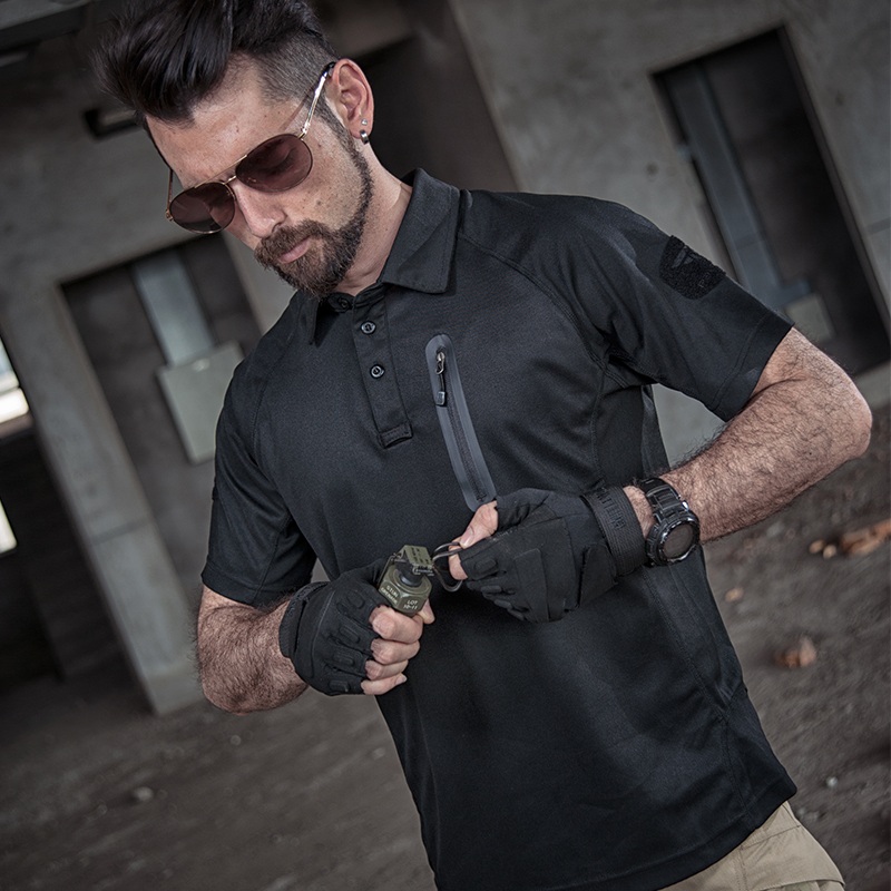 SABADO Men's Tactical Army Polo Shirt Short Sleeve Pullover