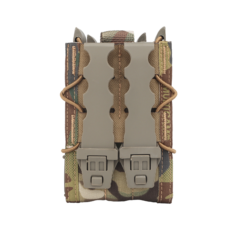 SABADO Military Tactical MOLLE Mag Bag 5.56 9mm Double Stack Magazine Pouch for Vest Belt