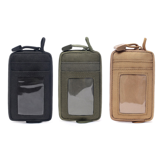 SABADO Tactical Mens Mini Wallet EDC ID Card Holder Bag for Vest Belt Backpack