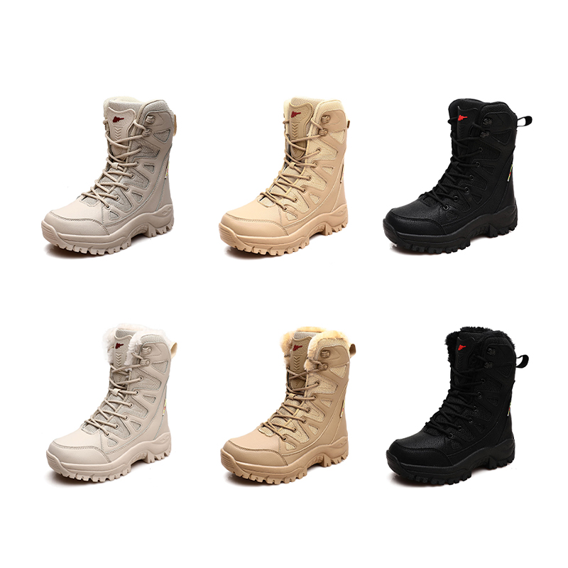 SABADO Winter Leather High-Top Men Military Boots