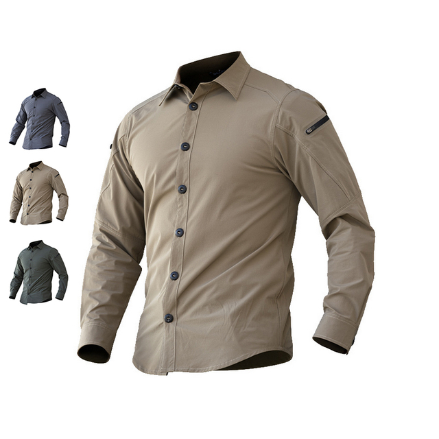 SABADO Military Men Shirts Long Sleeve