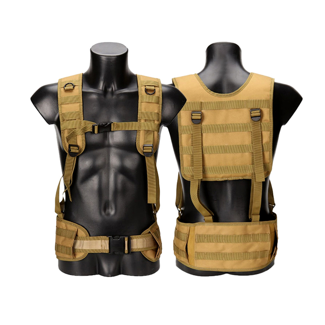 SABADO Lightweight Adjustable Tactical Belt Suspenders Durable Molle System Airsoft Belts for Fat Guys Police