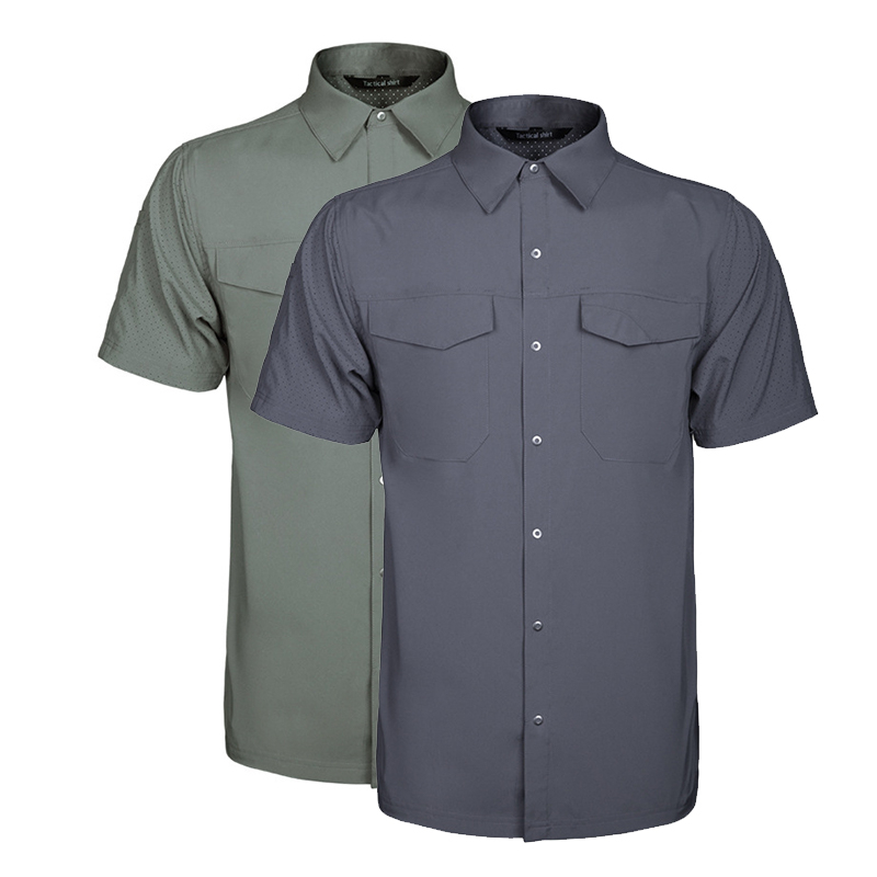 SABADO Outdoor Mens Summer Quick Dry Tactical Shirt