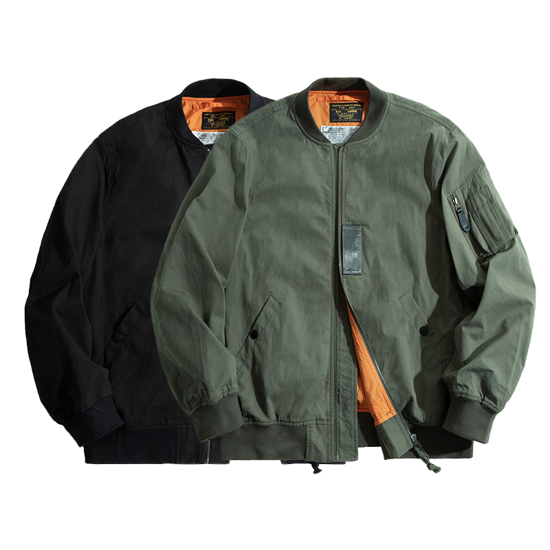 SABADO Casual Thick MA-1 Men Military Flight Bomber Jacket